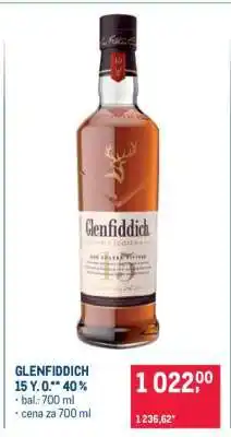 Makro Glenfiddich 15 Y. O.** 40 % nabídka