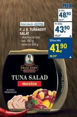 Makro F. J. K. TUŇÁKOVÝ SALÁT nabídka