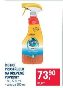 Makro Čisticí prostředek na dřevěné povrchy nabídka