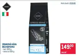 Makro ZRNKOVÁ KÁVA BEZ KOFEINU nabídka