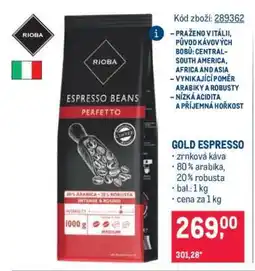 Makro Gold Espresso nabídka