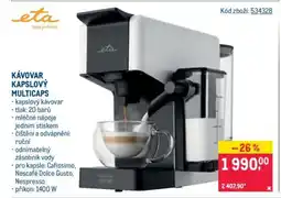 Makro KÁVOVAR KAPSLOVÝ MULTICAPS nabídka