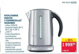 Makro Rychlovarná konvice s termoregulací SKE825BSS nabídka