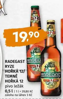 Terno RADEGAST RYZE HOŘKÁ 12, TEMNĚ HOŘKÁ 12 pivo ležák nabídka