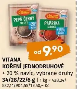 Terno VITANA KOŘENÍ JEDNODRUHOVÉ nabídka