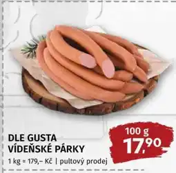 Terno DLE GUSTA Vídeňské párky nabídka