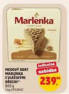 Penny Market Medový dort Marlenka s vlašskými ořechy nabídka