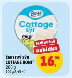 Penny Market ČERSTVÝ SÝR COTTAGE BONI nabídka