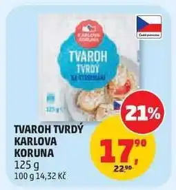 Penny Market Tvaroh tvrdý Karlova Koruna nabídka