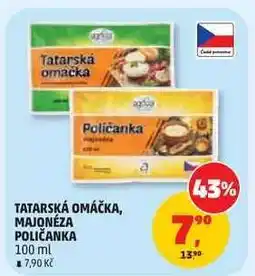 Penny Market TATARSKÁ OMÁČKA, MAJONÉZA POLIČANKA nabídka
