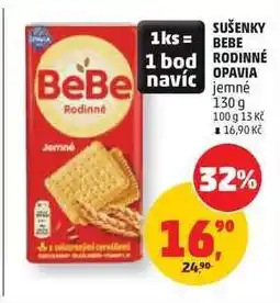 Penny Market SUŠENKY BEBE RODINNÉ OPAVIA jemné nabídka
