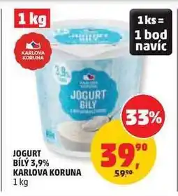 Penny Market JOGURT BÍLÝ 3,9% KARLOVA KORUNA nabídka