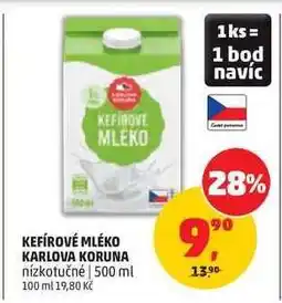 Penny Market Kefírové mléko Karlova Koruna nabídka