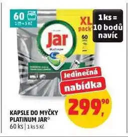 Penny Market KAPSLE DO MYČKY PLATINUM JAR nabídka