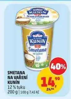 Penny Market SMETANA NA VAŘENÍ Kunín nabídka