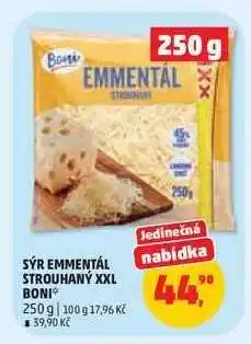 Penny Market SÝR EMMENTÁL STROUHANÝ XXL BONI nabídka