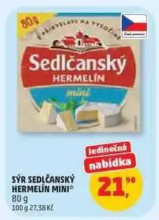 Penny Market Sýr Sedlčanský Hermelín Mini nabídka