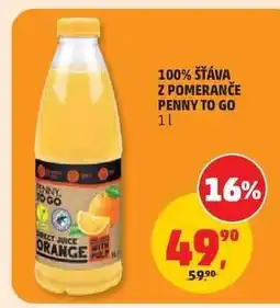 Penny Market 100% ŠŤÁVA Z POMERANČE PENNY TO GO nabídka