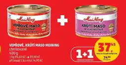 Penny Market VEPŘOVÉ, KRŮTÍ MASO MEINING sterilované nabídka