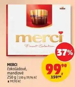 Penny Market MERCI čokoládové, mandlové nabídka