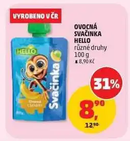 Penny Market Ovocná svačinka HELLO nabídka