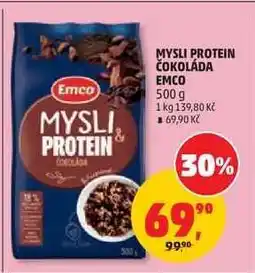 Penny Market MYSLI PROTEIN ČOKOLÁDA EMCO nabídka