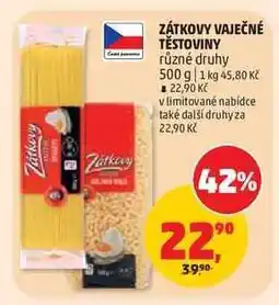 Penny Market Zátkovy vaječné těstoviny nabídka