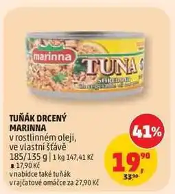 Penny Market TUŇÁK DRCENÝ MARINNA nabídka