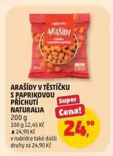 Penny Market Arašidy v těstíčku s paprikovou příchutí Naturalia nabídka