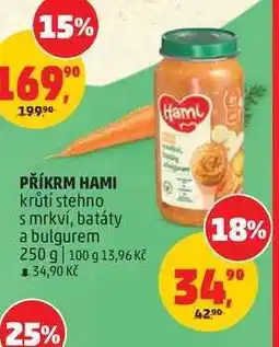 Penny Market Příkrm Hami krůtí stehno s mrkví, batáty a bulgurem nabídka