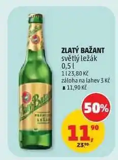 Penny Market Zlatý Bažant světlý ležák nabídka