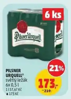 Penny Market Pilsner Urquell světlý ležák nabídka