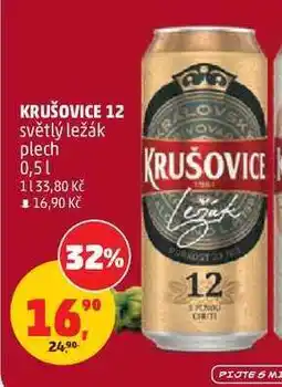 Penny Market KRUŠOVICE 12 světlý ležák plech nabídka