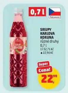 Penny Market SIRUPY KARLOVA KORUNA nabídka