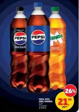 Penny Market Pepsi, Pepsi Zero, Mirinda nabídka