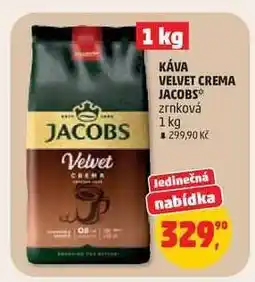 Penny Market Káva Velvet Crema Jacobs nabídka