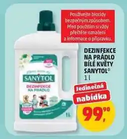 Penny Market Dezinfekce na prádlo bílé květy Sanytol nabídka