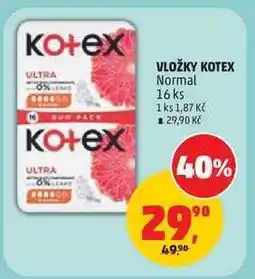 Penny Market Vložky Kotex Normal nabídka