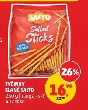 Penny Market TYČINKY SLANÉ SALTO nabídka