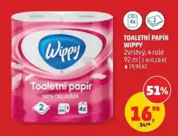 Penny Market TOALETNÍ PAPÍR WIPPY nabídka