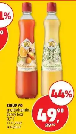 Penny Market SIRUP YO multivitamín, černý bez nabídka