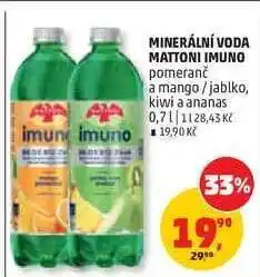 Penny Market MINERÁLNÍ VODA MATTONI IMUNO nabídka