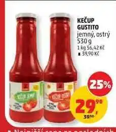 Penny Market Kečup Gustito jemný, ostrý 530 g nabídka