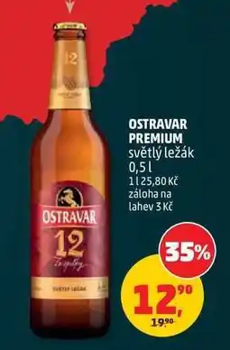 Penny Market Ostravar Premium světlý ležák 0.5 l nabídka