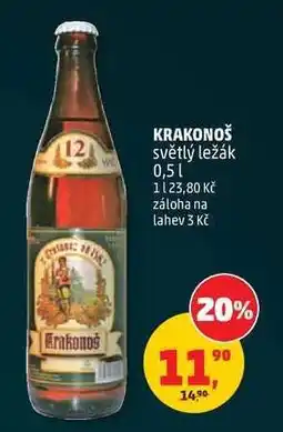 Penny Market KRAKONOŠ světlý ležák 0,5 l nabídka