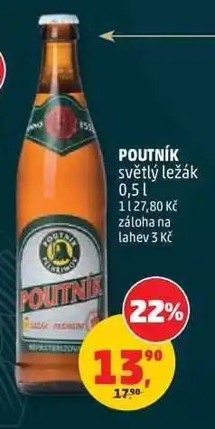 Penny Market Poutník světlý ležák 0,5 l nabídka