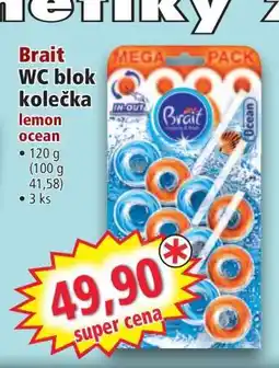 Norma Brait WC blok kolečka nabídka