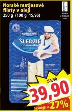 Norma Norské matjesové filety v oleji nabídka