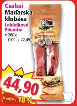 Norma Csabai Maďarská klobása nabídka
