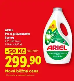 Lidl Ariel Prací gel Mountain Spring nabídka